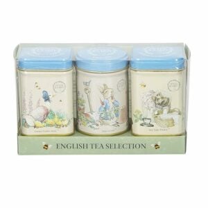 Peter Rabbit 3x Mini Tea Tins with Loose Leaf English Tea