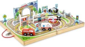 Wooden Take-Along Tabletop Town