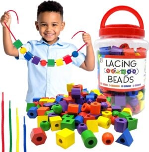 Wooden Lacing Beads